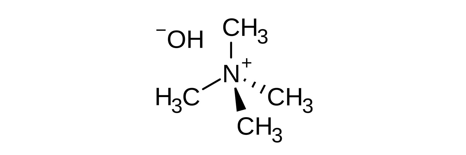 ساختار شیمیایی تترا متیل آمونیوم هیدروکسید (Tetramethylammonium hydroxide)
