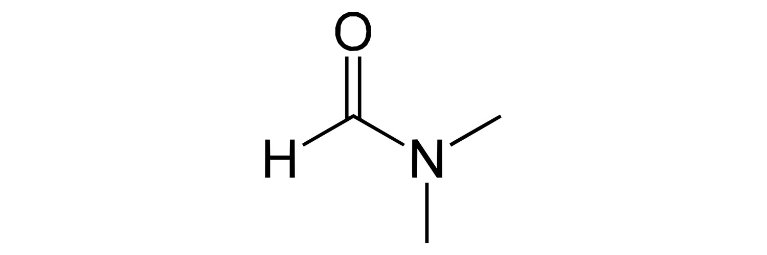 ساختار شیمیایی دی متیل فرم آمید (Dimethylformamide)	