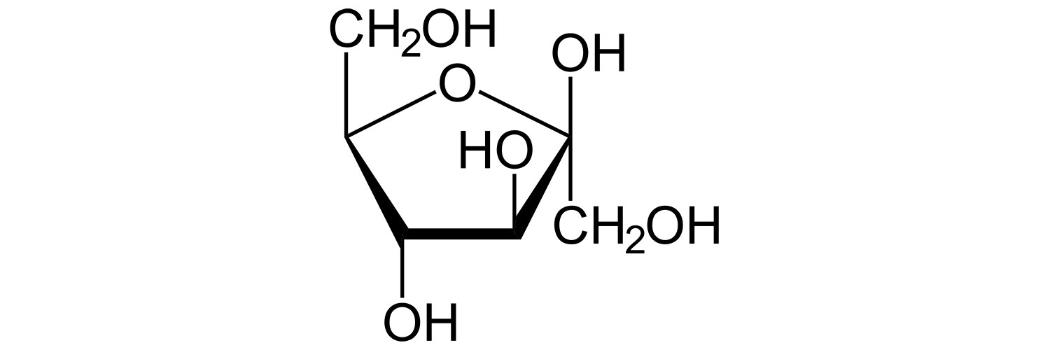 ساختار شیمیایی فروکتوز آزمایشگاهی (Fructose)