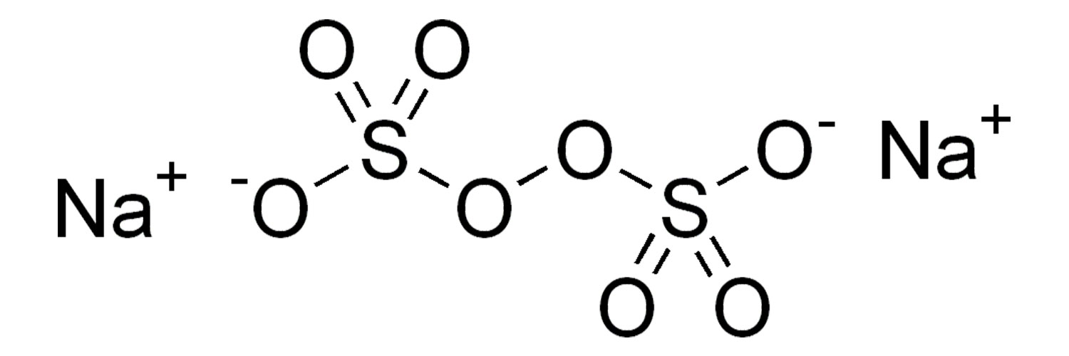 ساختار شیمیایی سدیم پرسولفات (Sodium persulfate)	