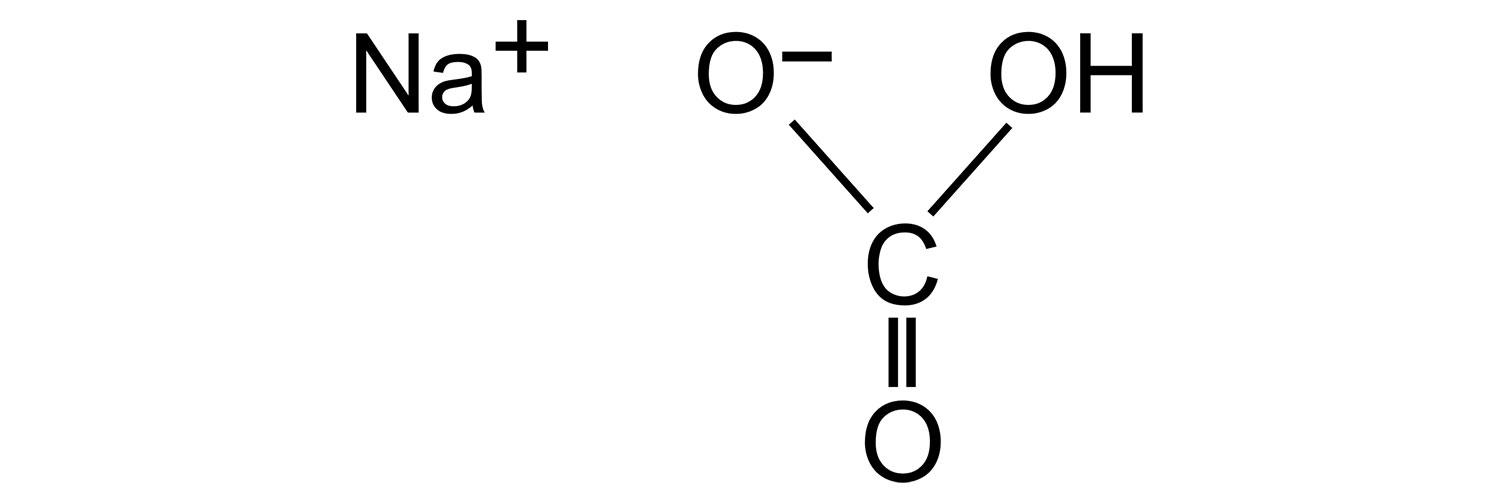 ساختار شیمیایی سدیم بی کربنات (Bicarbonate of Soda)	