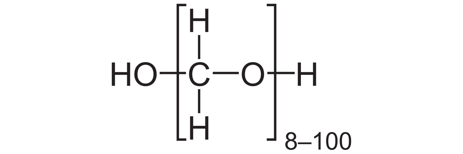 ساختار شیمیایی پارافرمالدهید (Paraformaldehyde)