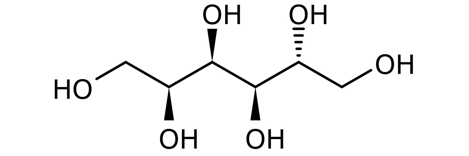 ساختار شیمیایی سوربیتول (Sorbitol)