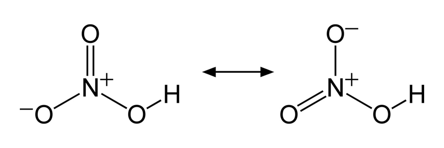 ساختار شیمیایی اسید نیتریک (Nitric acid)	