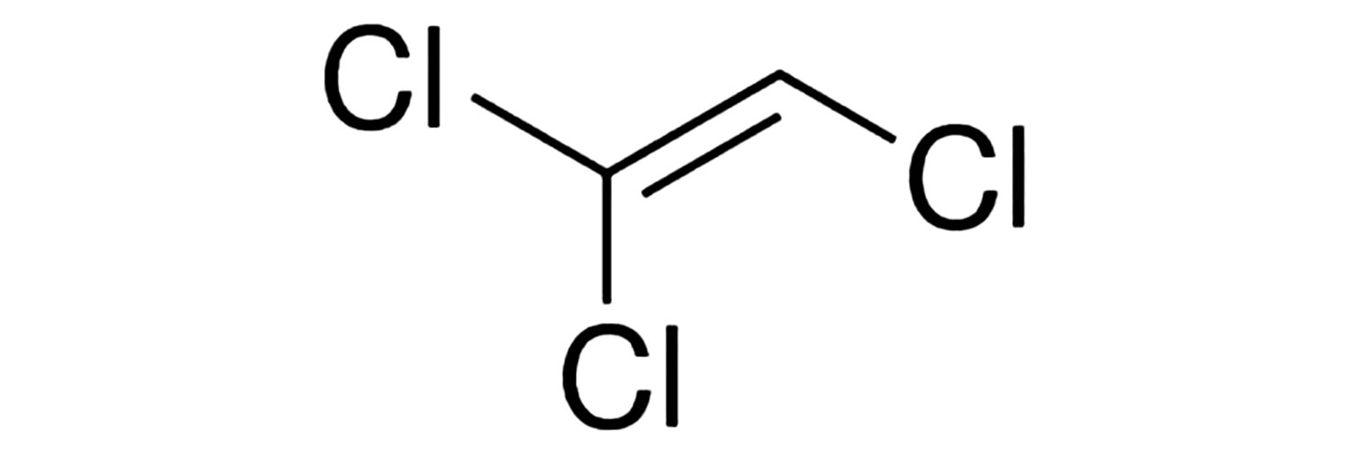 ساختار شیمیایی تری کلرو اتیلن (Trichloroethylene)