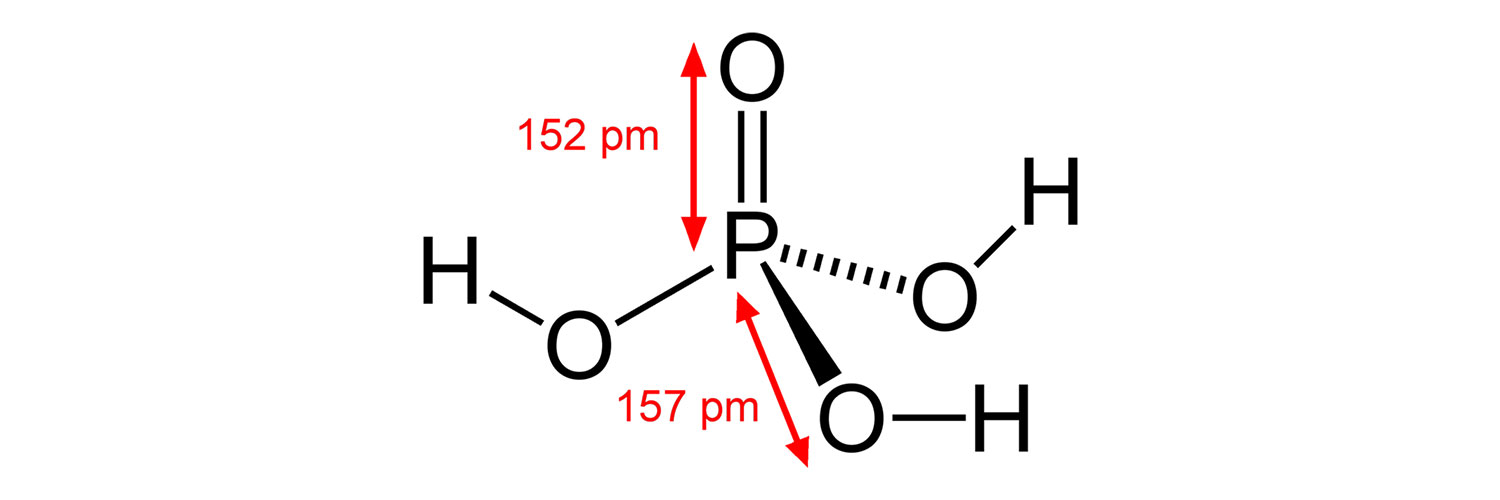 ساختار شیمیایی فسفریک اسید (Phosphoric acid)