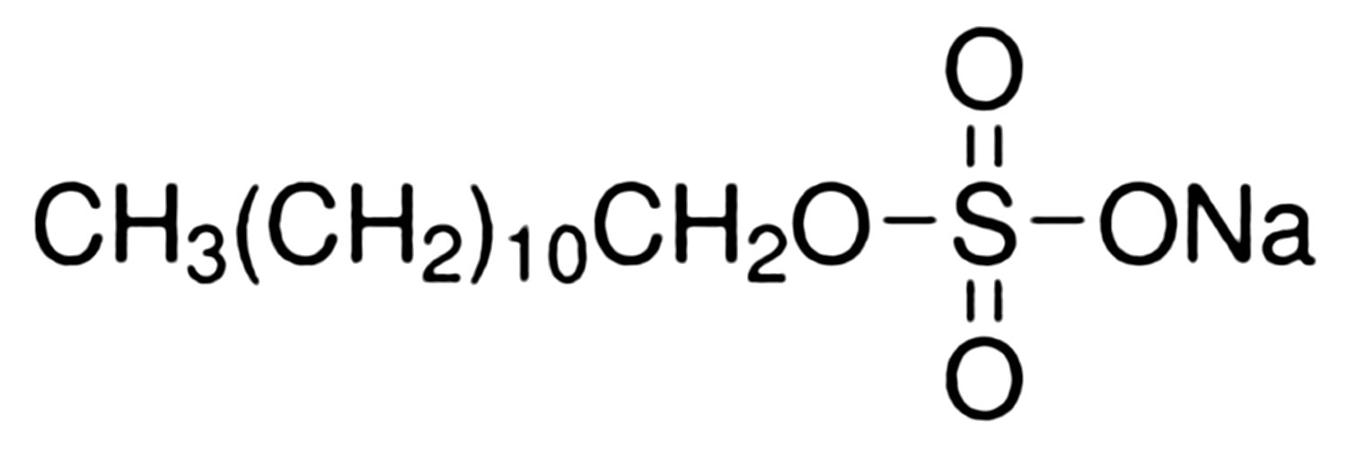 ساختار شیمیایی دو دسیل نیترات (dodecyl sulfate)