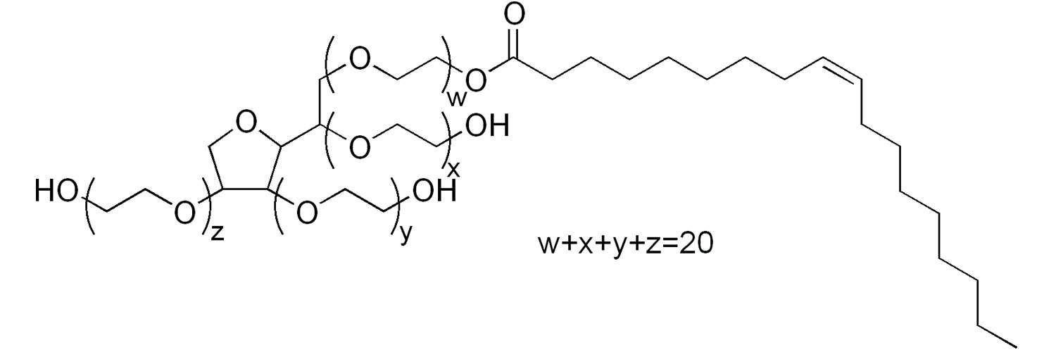 ساختار شیمیایی توئین ۸۰ (Tween 80)