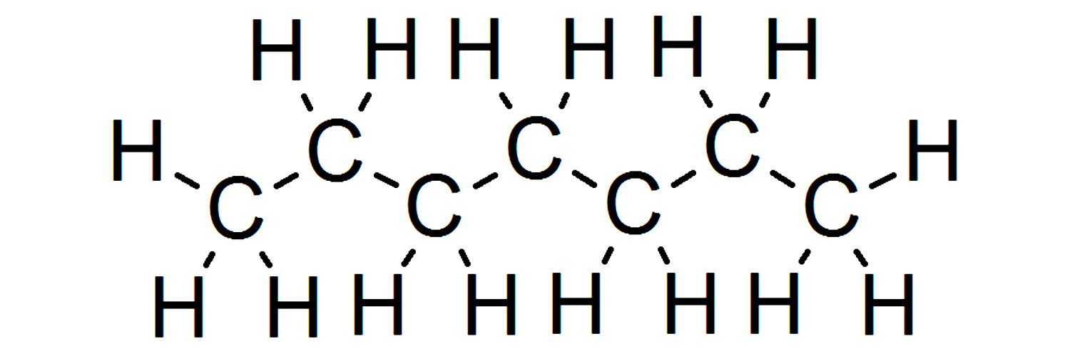 ساختار شیمیایی هپتان (heptane)
