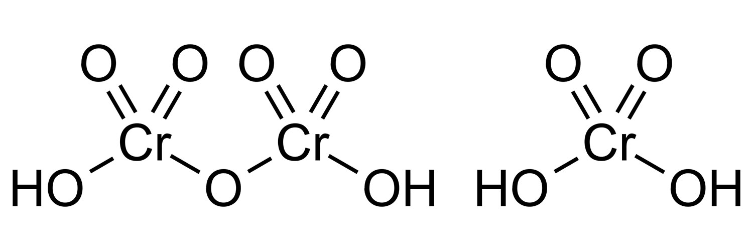 ساختار شیمیایی کروم سولفوریک اسید (Chromic acid)