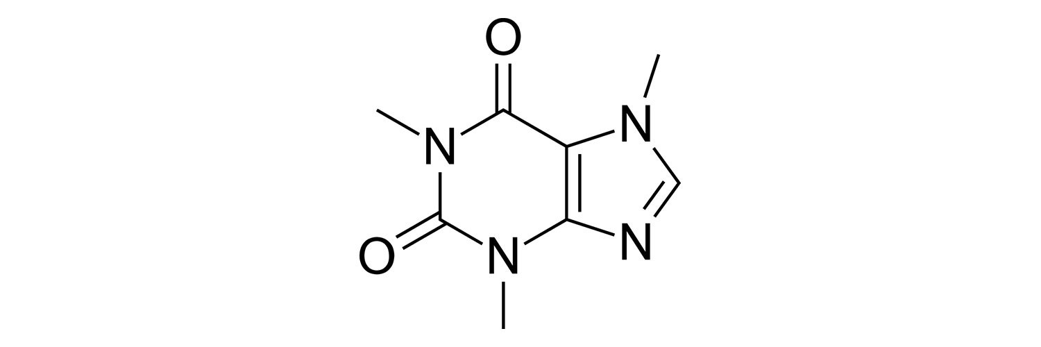 ساختار شیمیایی کافئین (Caffeine)
